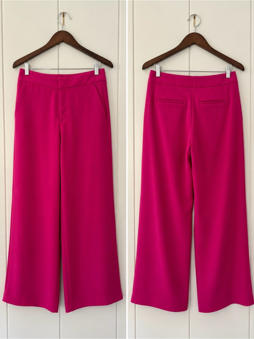 Banana Republic Hot Pink Wide Leg Trousers